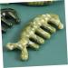 Plafope Jade Massage Comb - Creative Body Acupuncture and Massage Tool | Reliable Handcrafted Green Jade Device (11.50x4.50cm) - Buy Online on GoSupps.com