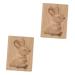 DECHOUS 2 Pcs Biscuit Mold Biscuits Decor Ice Cube Baking Stamp Rectangle Cookie Cookie Stamp Cookie Making Tool Biscuit Baking Mold Kitchen Cookie Mold Log Making Tools