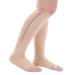 Zipper compression socks medical zipper compression stockings with an open foot for women and men medical compression stockings class 2 for running care sport (skin-l/xl)