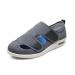 NVBHOF Men  s Diabetic Orthopedic Slippers Men Arthritis Edema Adjustable Closure Toe Swollen Feet Slippers Adjustable Elderly Shoes for Fasciitis Swollen Feet (Color : Dark Grey Size : 12)