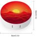 Red Sunrise Print Contact Lens Case | Plastic Lens Care Box & Travel Case - Buy Online on GoSupps.com