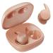 MUSICOZY Bluetooth 5.3 Sleep Earbuds Wireless Sleep Headphones Light-Weight Ear Buds for Sleeping Silicone Ear Plugs for Snoring Blocking Music Sleep Earplugs for Sleep Work Focus Travel Pink