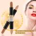 Buy 3D Contour Stick Makeup - Double-Ended Highlighter & Contouring Pen for Flawless Finish | Perfect for All Skin Types (#2) - Buy Online on GoSupps.com