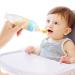 Termichy Baby Spoon Fruit Sucker Bottle Squeeze Feeder | Silicone Baby Food Feeder Cutlery Set - 2 Pieces (30ml & 90ml) in Blue & Green - International Shipping Available - Buy Online on GoSupps.com