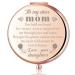 z-crange My Heart Will Always Be Tied to Home Rose Gold Compact Mirror for Mother of The Groom Unique Mother's Day Birthday Wedding Keepsake Gift for Mother of The Bride from Daughter