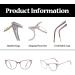Shop LJczka Cat Eyes Blue Light Blocking Glasses for Women - Retro Style Purple Filter for PC TV & Mobile - Buy Online on GoSupps.com