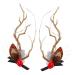 FOMIYES 2 Pairs Luminous Antler Hair Clip Antler Hair Clips for Girls Antlers Ears Hairpins Cute Christmas Hairpins Christmas Hair Antlers Clips Reindeer Ears Clips Headband Abs Cosplay