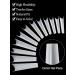 Kalolary 480pcs XXL Natural Color False Nail Tips - Extra Long Half Cover French Acrylic Nail Art Extension Tools in Clear Box - Buy Online on GoSupps.com