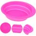 Housoutil Cleaning Pad Makeup Brush Scrubber Pad Portable Washing Tool Cosmetics Brush Scrubber Cleaning Tools Makeup Brush Cleaner Washers Brush Cleansing Pad Cosmetic Brush Fold Silica Gel 14.5x11cm Rosy - Buy Online on GoSupps.com