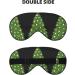 Buy Xmas Green Tree Print Ultra-Soft Light-Blocking Eye Mask for Comfort & Restful Sleep - International Shipping Available - Buy Online on GoSupps.com