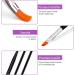 Hanyousheng Nail Art Brushes Set 15 pcs Nail Art Design Pinceaux + 3 pcs Detailer Brush Tool Acrylic Nail Brush Nylon Brush Head Nails Tools for DIY Design(Black Purple) 15+3 pcs 18.0 - Buy Online on GoSupps.com