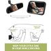 Shatterproof Baby Car Mirror for Backseat | Adjustable Rear View Mirror for Infants, Kids, and Pets - Black - Buy Online on GoSupps.com