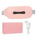 Kosdfoge menstruation heating cushions fast heating pillows for pain relief adjustable elastic lordosis support with 3 heat levels and 3 massage modes back or belly heating pillows (pink)