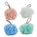 Healeved 4pcs Bathroom Accessories Body Scrubber Body Loofah Bath Scrubber Bath Shower Sponge Loofahs Foam Body Wash Shower Ball Bath Sponges for Shower Bath Ball Clean Men and Women