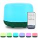 DIFFOFE 300ML Essential Oil Diffuser Small Aromatherapy Air Diffuse with Remote Control Electric Aroma Humidifier 8 Hours Quiet Operation 7 LED Color Night Lights Timer (Green)