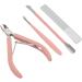 Nail Clipper Set Stainless Steel Multifunctional Portable Manicure Tool Set for Home Shop Travel (Pink) - Buy Online on GoSupps.com