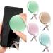 4 PCS Mobile Phone Screen Wipe Macaron Shape Portable Mini Screen Cleaning Cloth with 4 Cellphone Pad Cute Screen Wipe Pendant Screen Cleaning Tool for Phone Ipad Glasses Computer