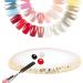  OKAT Manicure Palette Nail Polish Pigment Mixing Plate Comfortable Texture for Nail Art Display Stand for Photo Props (White) - Buy Online on GoSupps.com