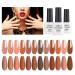 AIMEILI Soak Off U V LED Nude Brown Gel Nail Polish Color Nudes Neutral Color Gel Kit for Halloween Nail Art Gifts for Women Mother Gift Set Of 12pcs X 8ml - Kit Set 1 KIT1