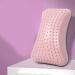 HOLDES Return Pillow | Ergonomic Lumbar Support & Posture Correction | Inflatable Lower Back Support Pillow - Pink with Gas Needle - Buy Online on GoSupps.com