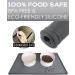 AVYDIIF Silicone Pet Food Mat - Waterproof, Slip Resistant, Raised Edge - Grey, Medium 18.9 X 11.8 | Dishwasher Safe, Anti-Messy, Spill-Proof Bowl Mat - Buy Online on GoSupps.com