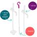 b.box Sippy Cup Replacement Straw Pack - 1 Straw with Weight & Cleaning Brush | Fits Sippy Cups - Buy Online on GoSupps.com