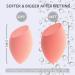Dolovemk Large Makeup Sponges Blender Supple Foundation Sponge with a Flat Angle Body Makeup Sponge Powder Puff Soft Beauty Sponge Blender Latex-Free for Foundation Bronzers Highlighters Body Makeup Pink - Buy Online on GoSupps.com