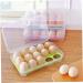 GLEAVI 2pcs 10 Eggs Egg Storage Egg Tray Portable Egg Holder Container Multifunction Mustard re-usable Green 24.5*10.5*7cm - Buy Online on GoSupps.com