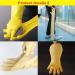 Waterproof & Oil-Resistant Rubber Cleaning Gloves - Yellow Medium for Kitchen Household & Pet Care - Buy Online on GoSupps.com