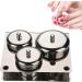 Stainless Steel Nail Art Mini Powder & Liquid Set with 3 Professional Cups Brush Holder. Rust-Resistant Enhance Your Work Image - Buy Online on GoSupps.com