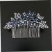 HAPINARY Dark Blue Hair Comb Floral Hair Comb Wedding Hair Accessories for Brides Bridal Rhinestone Headpieces Hair Accessory Bride Hair Comb Clip Flower Girl Headpiece - Buy Online on GoSupps.com