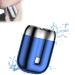 2024 New Upgrade Pocket Shaver USB Mini Shavers for Men Double Head Razor Electric Mini Portable Razor Floating Cutter Head Convenient for Home Car Travel (Blue)