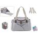 B aba Sydney II Diaper Bag - Modular Large Capacity with Insulating Compartment - Perfect for Baby Food & Stroller - Gray/Coral - Buy Online on GoSupps.com