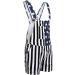 Malaidog American Flag Denim Overalls | Patriotic Rompers | Adjustable Strap Shorts | Type B Large - Buy Online on GoSupps.com