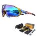KAPVOE Cycling Glasses Polarized Sports Sunglasses MTB Mountain Bike Eyewear Men Women Road Bicycle BMX Running Fishing Golf Camouflage