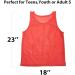 12 Pc Team Pinnies Set - Nylon Mesh Vests for Youth - Basketball, Football, Soccer Practice Jerseys - Red & Light Blue - Buy Online on GoSupps.com