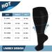 DHSO Plus Size Compression Socks for Women & Men | 20-30 mmHG Extra Wide Calf Knee High Stockings | Circulation Support & Recovery | Black 5XL - Buy Online on GoSupps.com