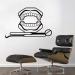 Denture Teeth Mural Wall Decal Dental Sticker for Dental Clinic Decoration Removable 42x29cm