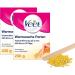 Veet warm wax pearls with beeswax for electrical wax devices or in a water bath - simple dosage - for up to 28 days of smooth skin - 2 x 230 g with wooden spatula
