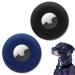 Linteker protective cover compatible with Airtag dog collar shell for Apple Airtag GPS Finder pet collapse Airtag protection case for dogs and cats collar accessories black + blue black blue