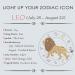 GXO Beauty Leo Crystal Gift Set - 6 Pcs Astrology Healing Crystals Birthstone Kit with Horoscope for Leo - Buy Online on GoSupps.com