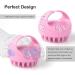 Buy 2 Shampoo Brushes & Hair-Head Skin Massagers | Soft Silicone Healthy Hair Growth | Wet & Dry | Blue & Pink - Buy Online on GoSupps.com