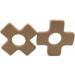 Wendysun 10pcs Cartoon Wood Teether - Natural Animal Fat Ten Frame Baby Teething Toy - Buy Online on GoSupps.com
