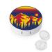 Colorado Sunset Round Case For Contact Lens Kit Storage Box with Mirror Printed