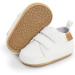 MK Matt Keely Baby Girl First Walking Shoes - Anti-Slip Soft PU Leather Sneakers (Infant Toddler 6-12 Months) - White Style2 - Buy Online on GoSupps.com