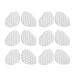 Forefoot Inserts 6 Pair Silicone Transparent Metatarsal Pads Soft Cushion Pads with Massage Points