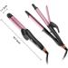 2 in 1 Travel Curling Flat Iron - Dual Voltage Mini Hair Straightener/Curler 1 Inch Ceramic Plate (Gold) - Buy Online on GoSupps.com
