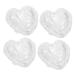 NUOBESTY 4pcs Heart Strawberry Mold Vegetables Fruit Shaping Molds Pear Melon Supply Watermelon Stereotypes