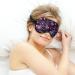 Violet & Purple Paisley Sleep Mask for Women - Adjustable Eye Shades with Elastic Strap - Buy Online on GoSupps.com