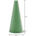 FloraCraft FloraFM Cone 3.7x8.9 Green Foam for Floral Arrangements - Pack of 9 - Buy Online on GoSupps.com